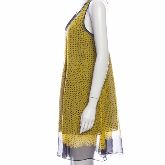 Proenza Schouler Printed Silk Shift Dress - Picture 2 of 3